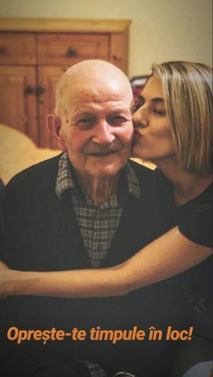 Imaginea emoţionantă cu Lidia Buble şi bunicul ei. Cât de mult seamănă cei doi