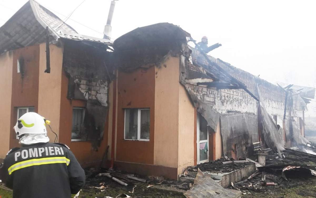 Incendiu violent la o grădiniţă din Vâlcea! / VIDEO