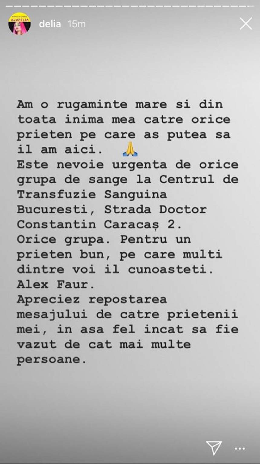 Momente cumplite pentru un celebru băiat de oraș! Delia, apel disperat pentru ajutor