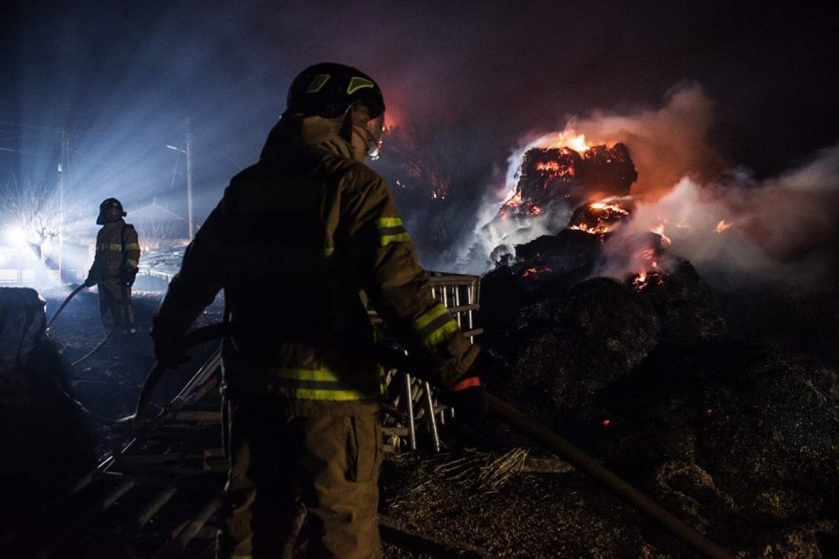 Pompier, la un pas să fie ars de viu, într-un incendiu de vegetație! "Nu e supererou"