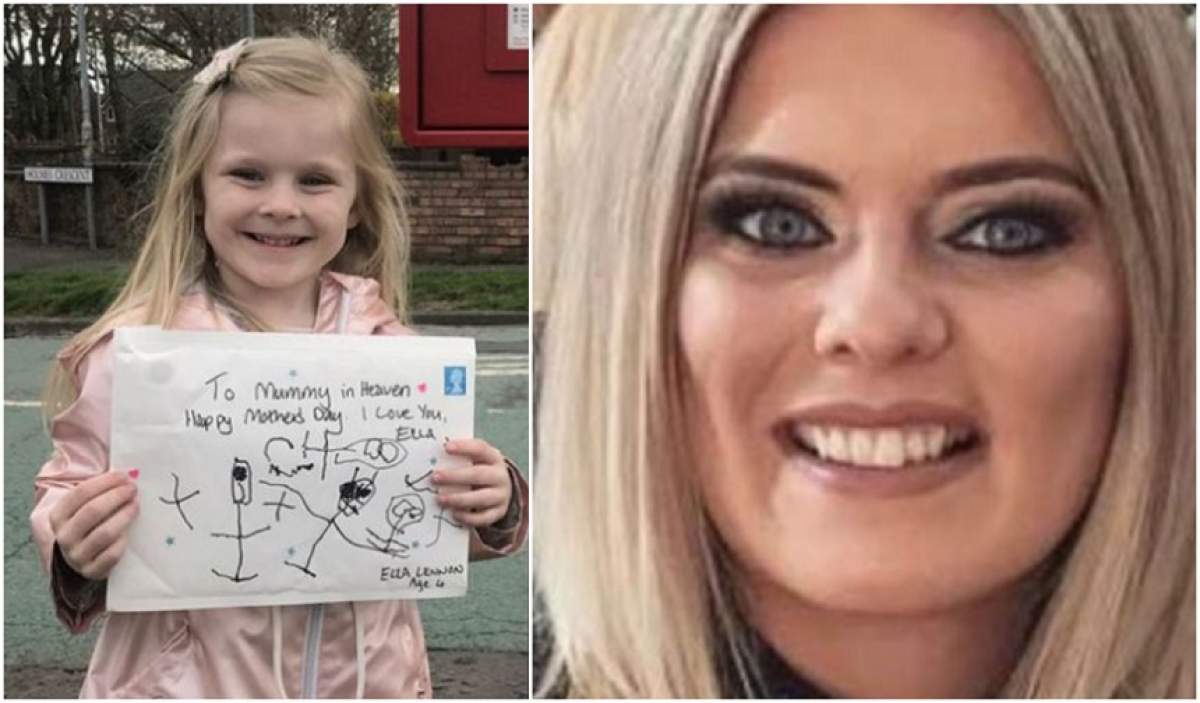 O fetiță de 4 ani i-a trimis o scrisoare mamei sale, moartă de cancer. "Pentru mami, care este în Rai". Cutremurător ce răspuns a primit