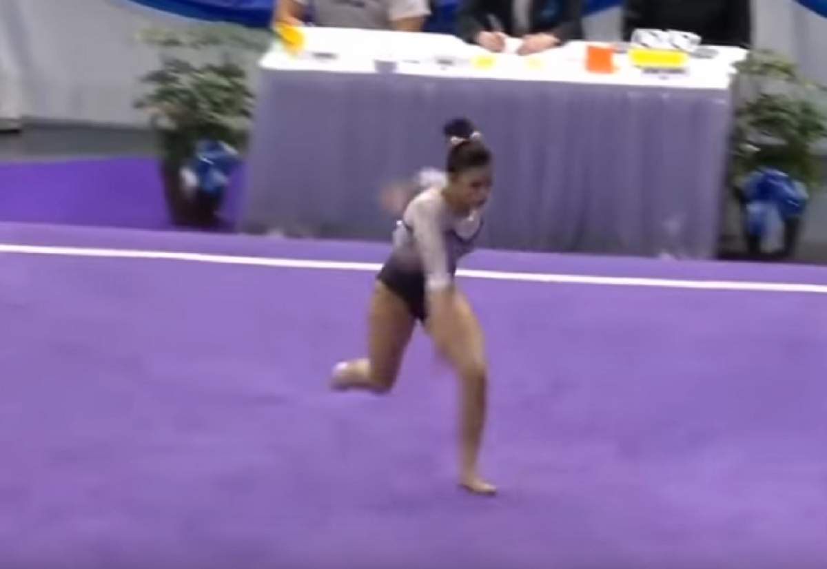 VIDEO / Imaginile groazei! O gimnastă și-a rupt ambele picioare, în timpul unui exercițiu