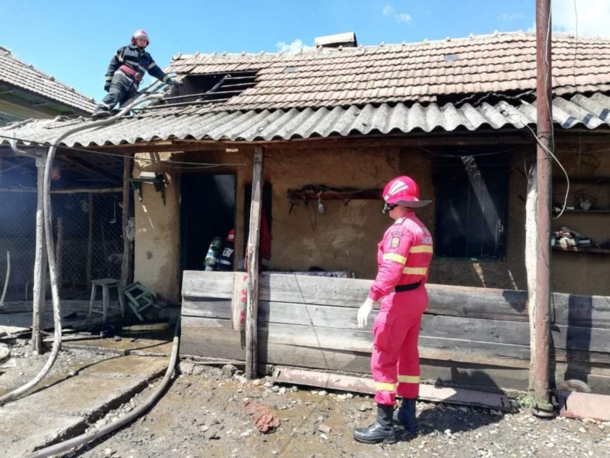 Explozie urmată de incendiu, în Teleorman! O femeie și-a pierdut viața