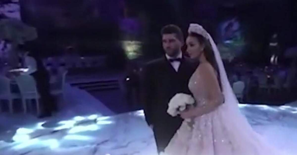 Nuntă de basm în inima Libanului! Mirii au strălucit la propriu. VIDEO
