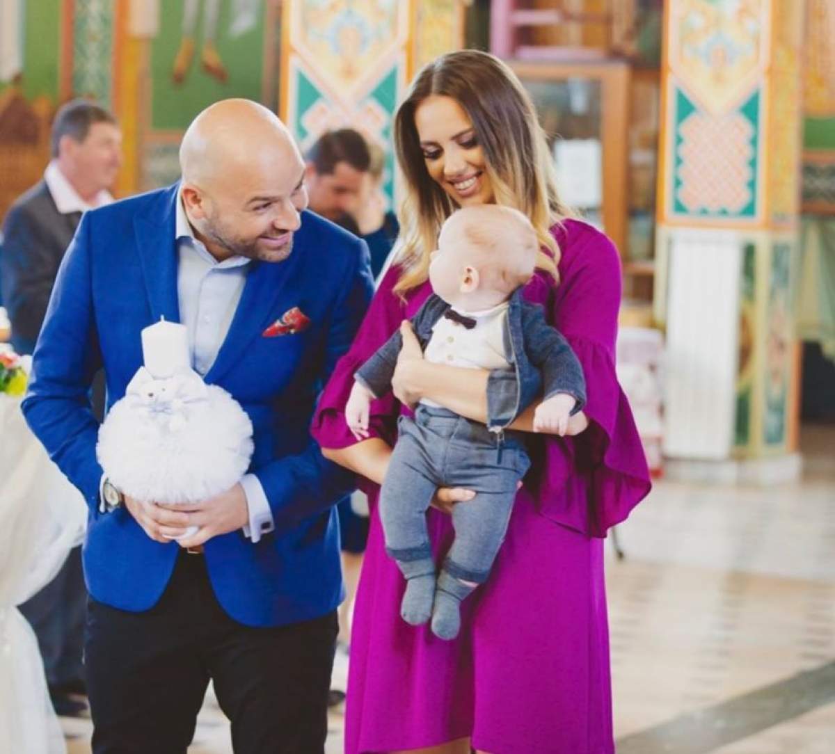Bucurie mare pentru Andrei Ştefănescu şi iubita lui. Cei doi au fost naşi de botez