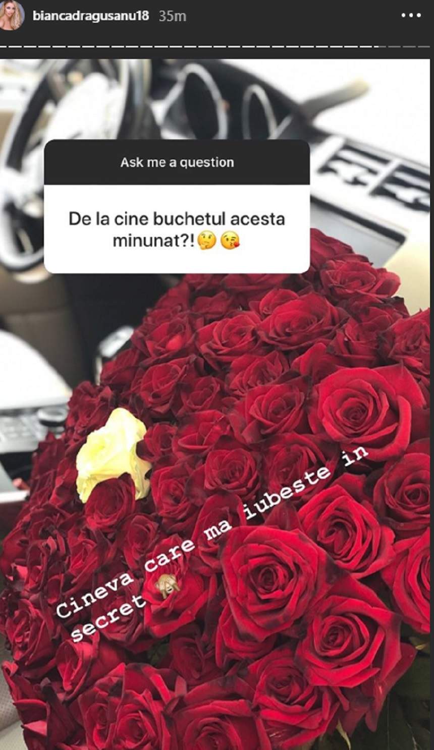 Nici nu și-a intrat bine în rolul de burlăciță, că deja e curtată non-stop. Bianca Drăgușanu, cadou din partea unui admirator secret