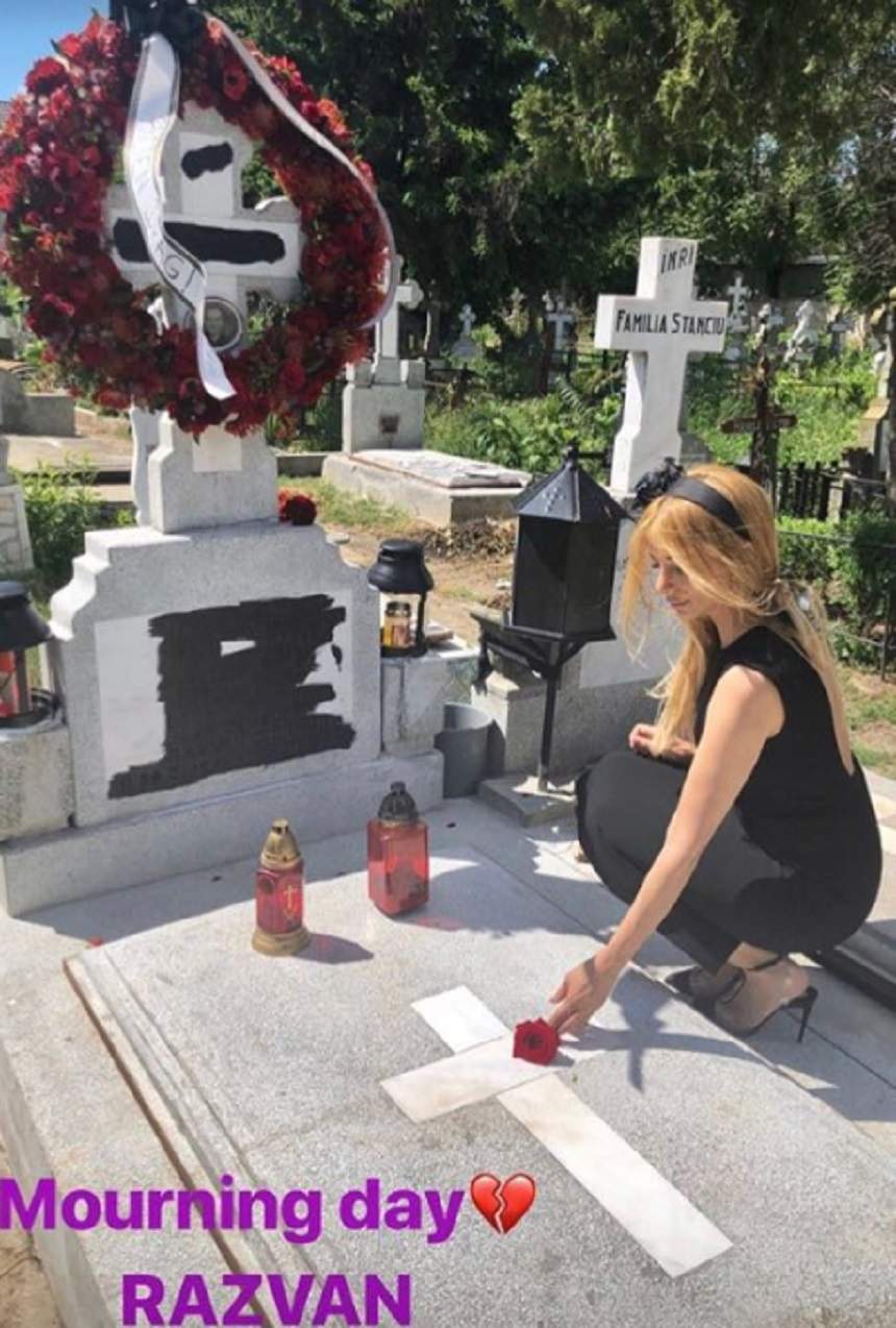 Singura femeie pe care a iubit-o Răzvan Ciobanu! Momente sfâșietoare, la mormântul regretatului designer. FOTO