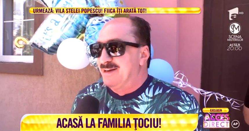 Romică Ţociu şi-a adus acasă primul nepot. "Sunt cel mai fericit, dau de băut"