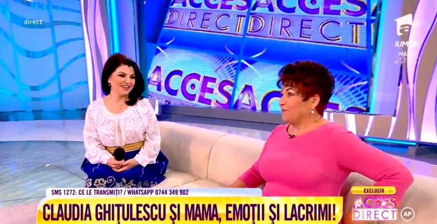 Emoţii de nedescris! Claudia Ghiţulescu şi-a făcut mama să plângă, în direct, la tv