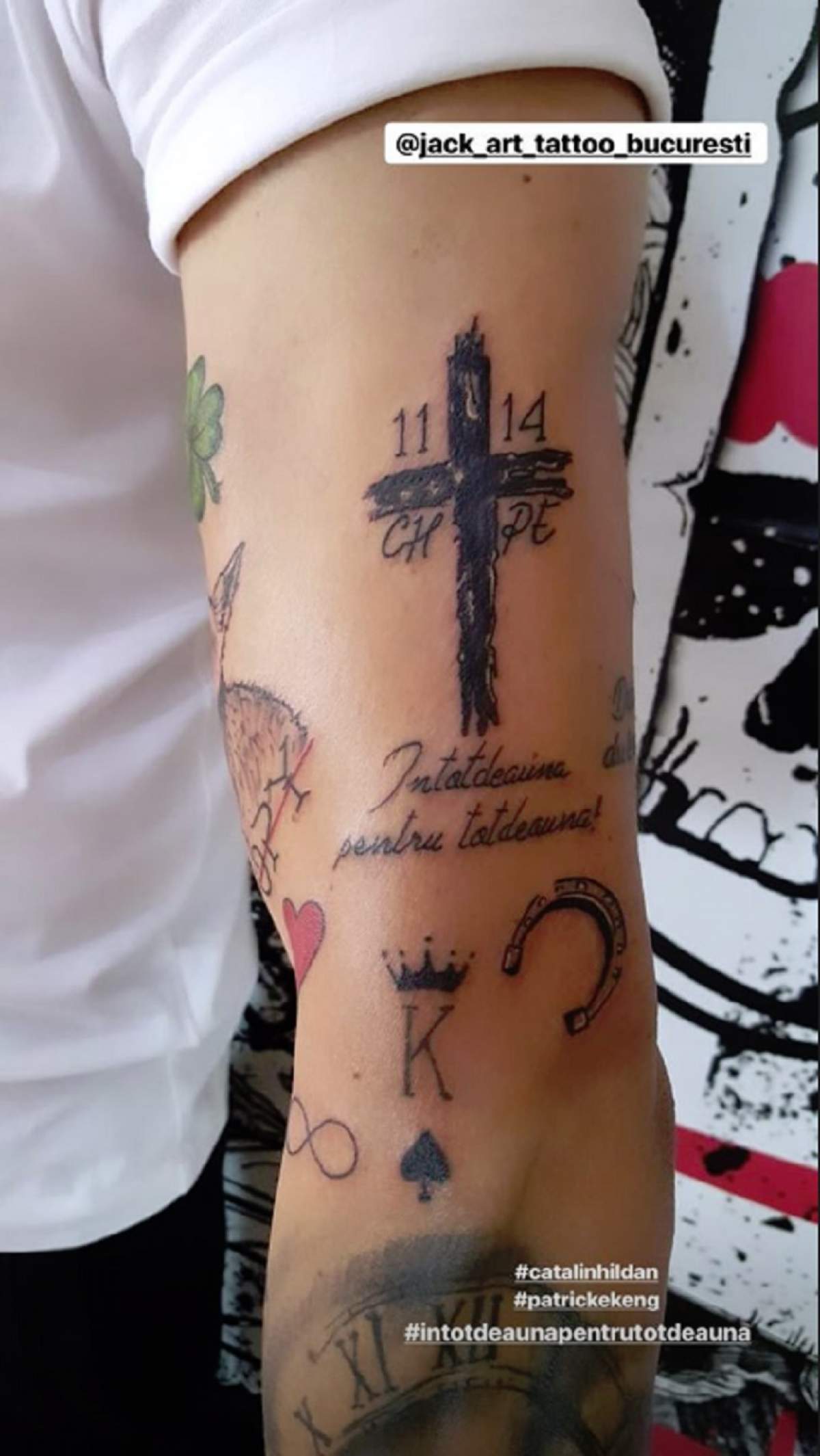 Ionel Dănciulescu s-a tatuat în cinstea foştilor jucători de la Dinamo, Cătălin Hâldan şi Patrick Ekeng! Iată cum a ieşit