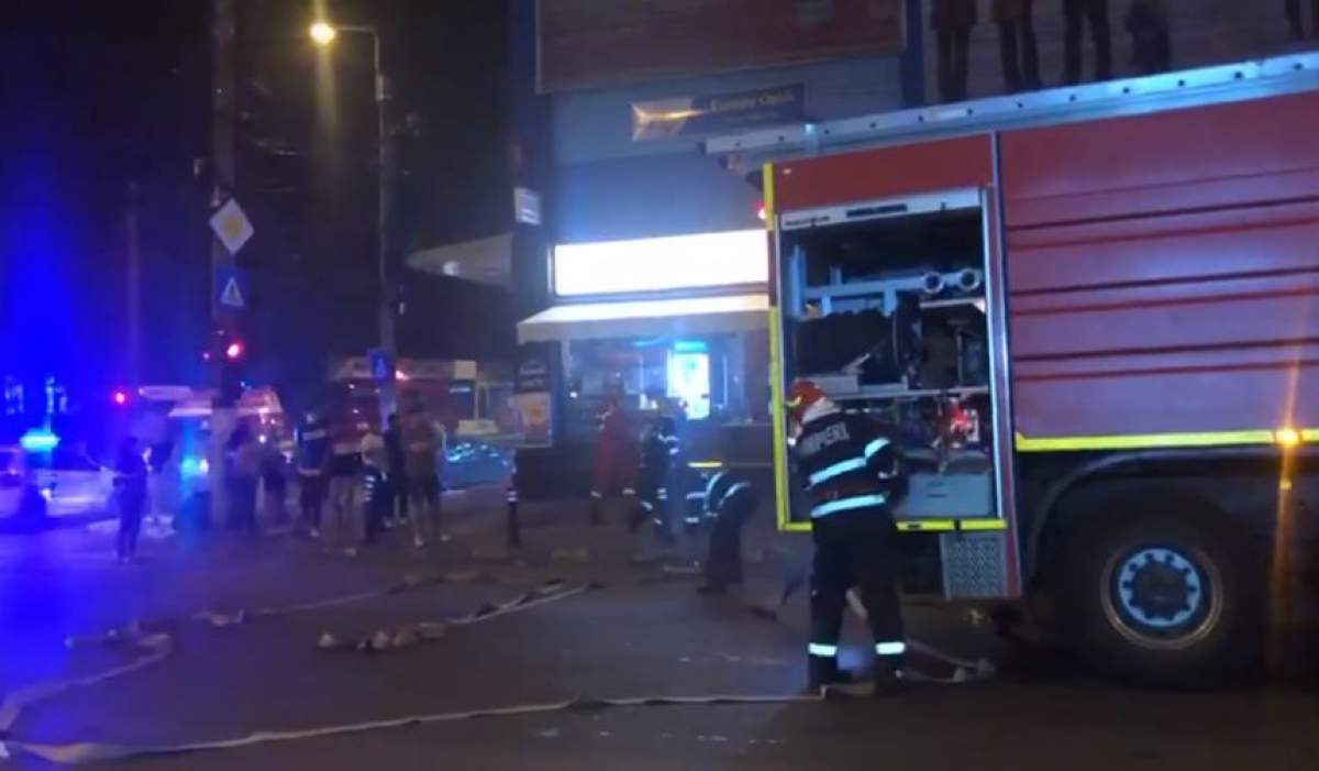 Incendiu într-un centru comercial din București / VIDEO