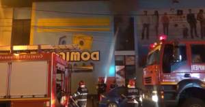 Incendiu într-un centru comercial din București / VIDEO