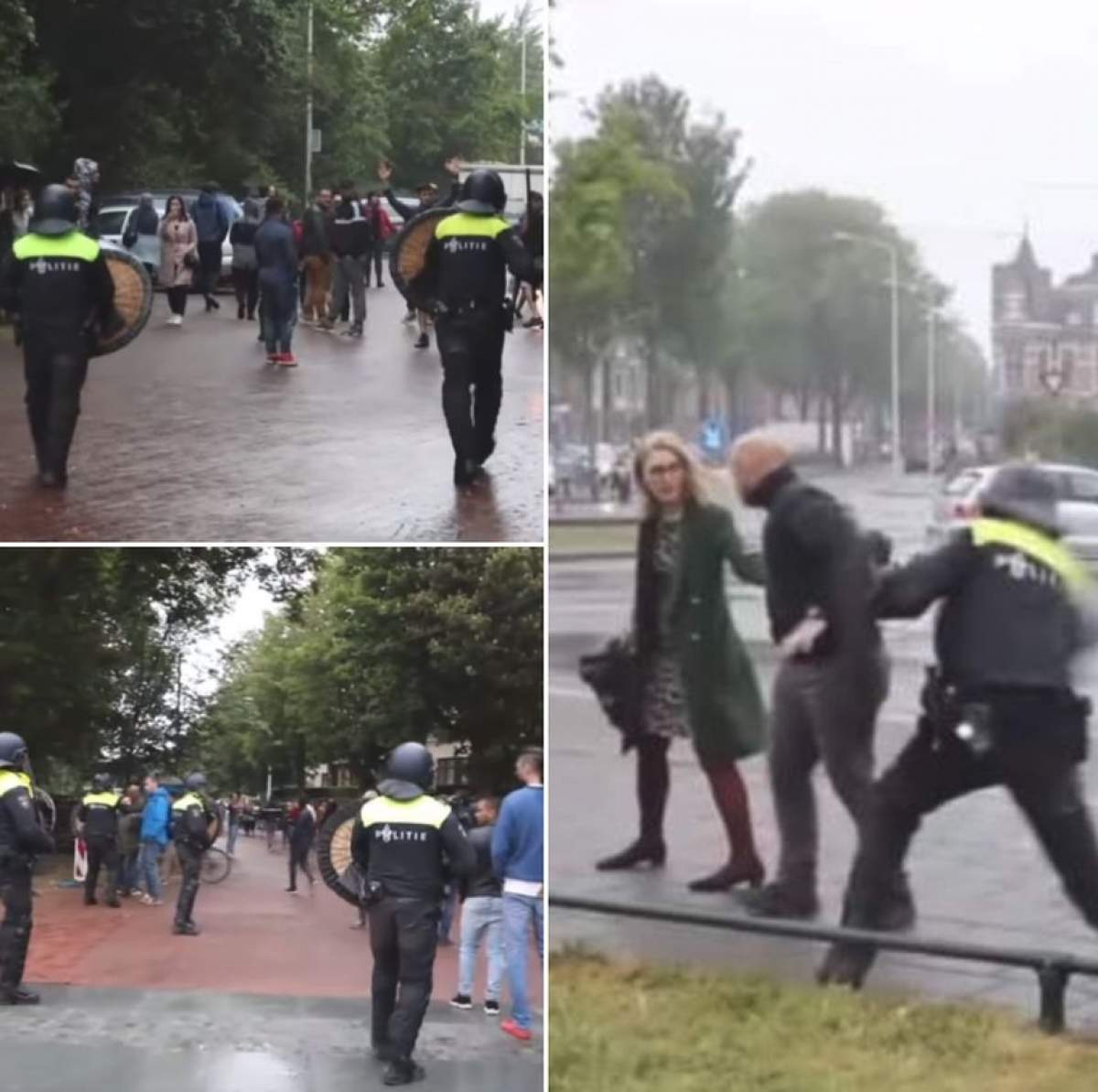 Incident şocant, în Olanda. Români bătuţi de poliţişti, după ce au protestat din cauză că nu au mai putut să voteze / VIDEO
