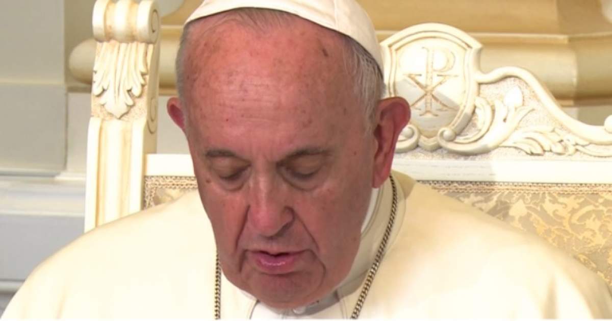 Discursul Papei Francisc, la întâlnirea cu Patriarhul Daniel: "Să nu cedăm seducției unei culturi a urii"