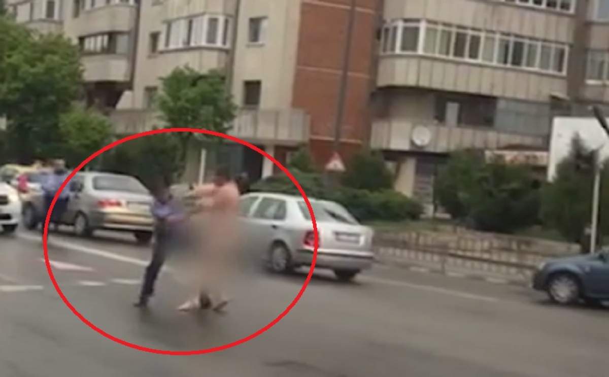 Bărbat din Vâlcea, scăpat de la psihiatrie aleargă gol pe stradă! Care a fost reacția polițiștilor