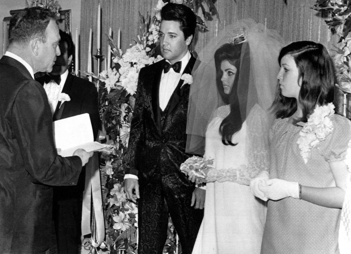 Fotografii de colecție de la nunta lui Elvis Presley cu Priscilla. Galerie FOTO