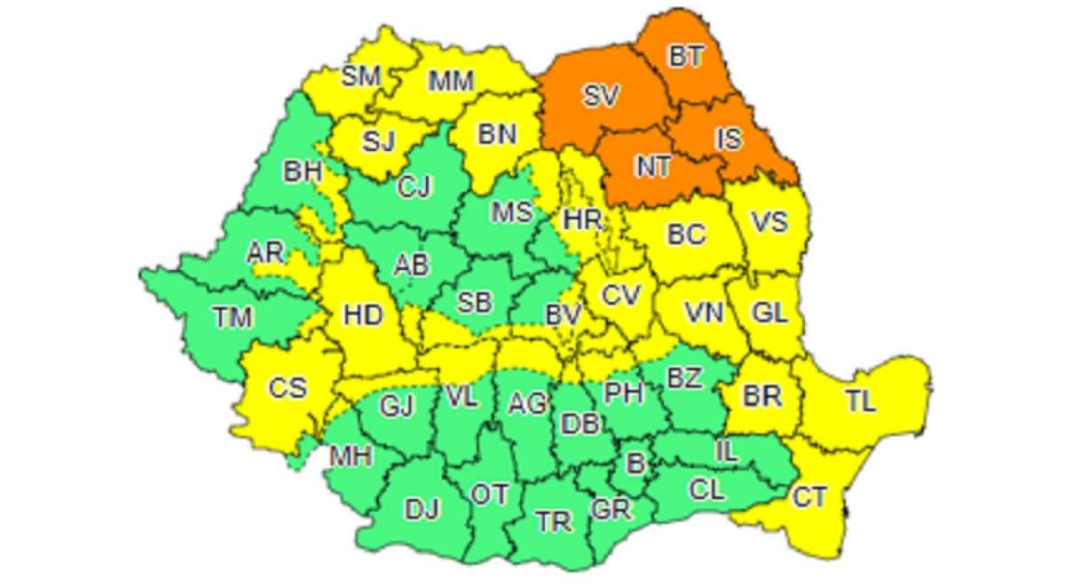 Informare meteo valabilă patru zile! Va ploua în toată ţara