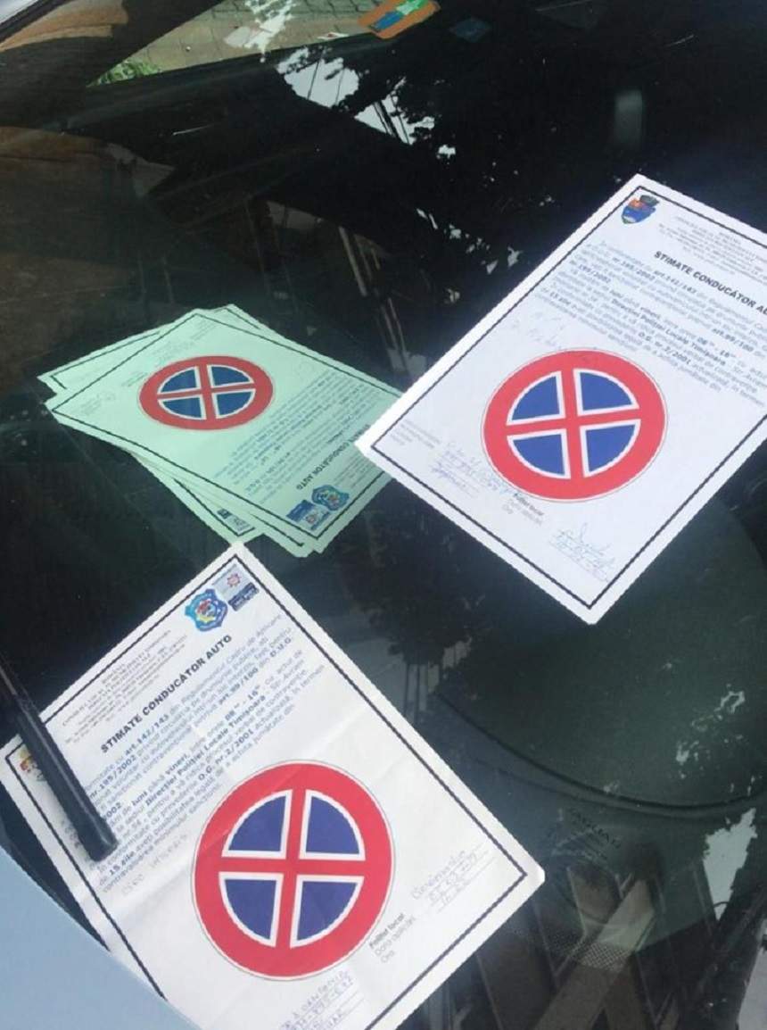 Parchează pe unde apucă şi "colecţionează" amenzi! A devenit clientul favorit al Poliţiei Locale Timişoara