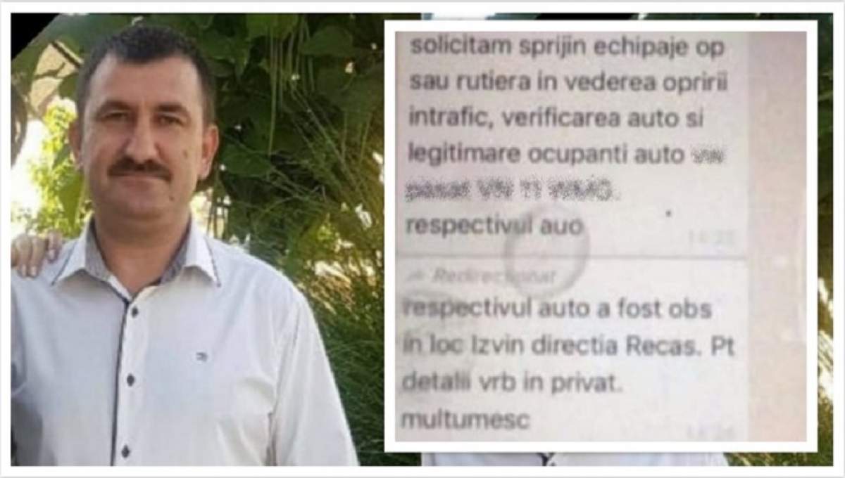 Răsturnare de situaţie! Mesajul primit de poliţistul din Timiş, înainte de a pleca în misiunea în care şi-a găsit sfârşitul