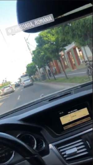 Inconştienţă! Un fotbalist al lui Dinamo se filmează în trafic, la volanul bolidului de lux