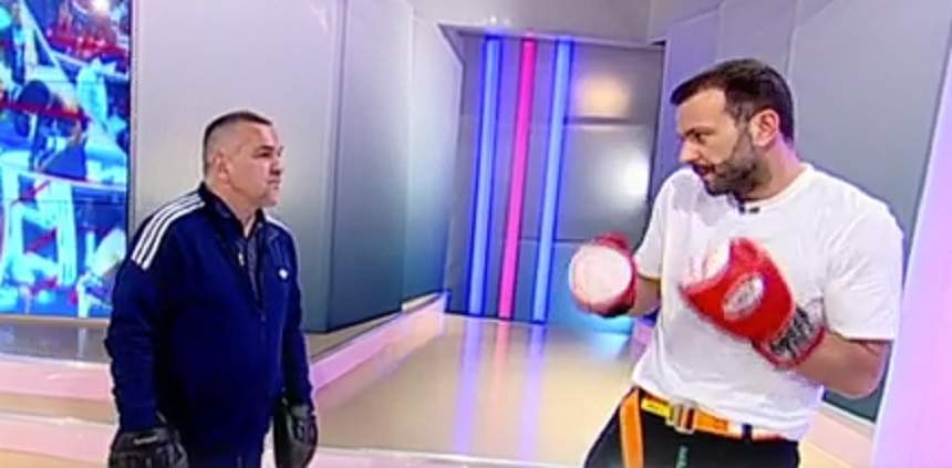 Meci de box la Răi da' buni. Câte runde rezistă Mihai Morar față în față cu Leonard Doroftei. VIDEO