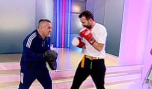 Meci de box la Răi da' buni. Câte runde rezistă Mihai Morar față în față cu Leonard Doroftei. VIDEO