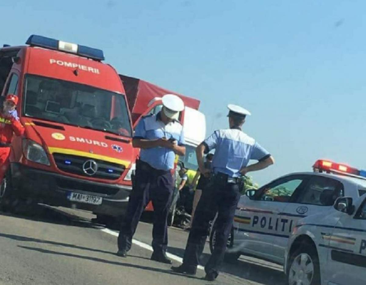 Accident grav pe Autostrada Soarelui! O persoană a murit, alte şase sunt rănite