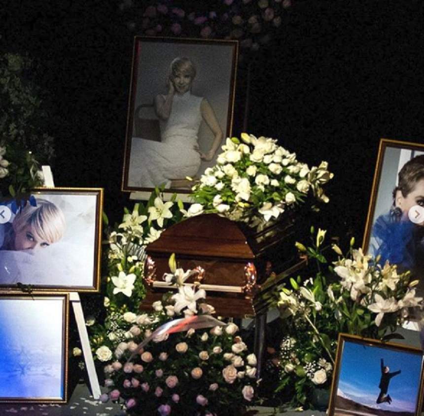 Imagini dureroase de la înmormântarea lui Edith Gonzalez. Mama actriței, la un pas de leșin, lângă sicriul fiicei sale. FOTO
