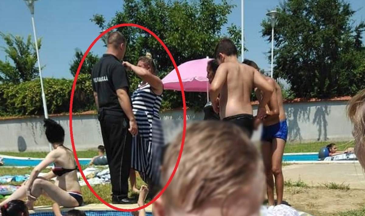Circ la un ştrand din Lugoj! O femeie a intrat îmbrăcată în apă şi a stârnit un scandal de proporţii