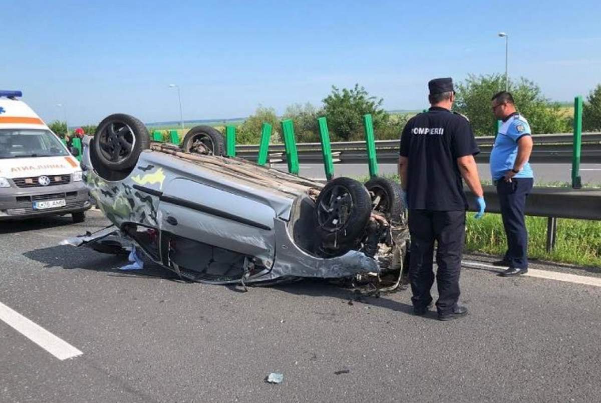 Accident pe Autostrada Soarelui! O femeie a murit, după ce a fost aruncată din maşină