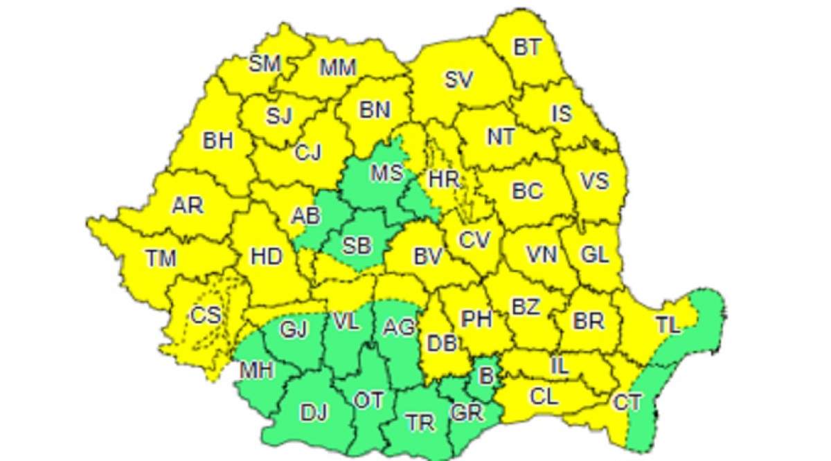 Vară cu ploi, vijelii şi grindină! Meteorologii au emis o nouă informare de vreme rea