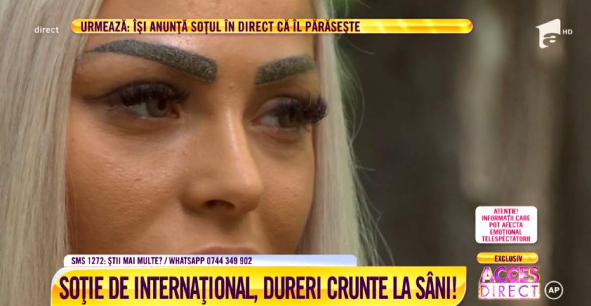 Fostă soţie de fotbalist, cu sânii mutilaţi. Vedetă acuză că a fost operată de un medic stomatolog / VIDEO