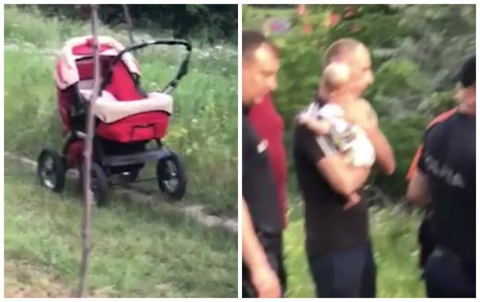 O femeie beată din Moldova și-a uitat bebelușul în parc, pe mijlocul drumului. VIDEO