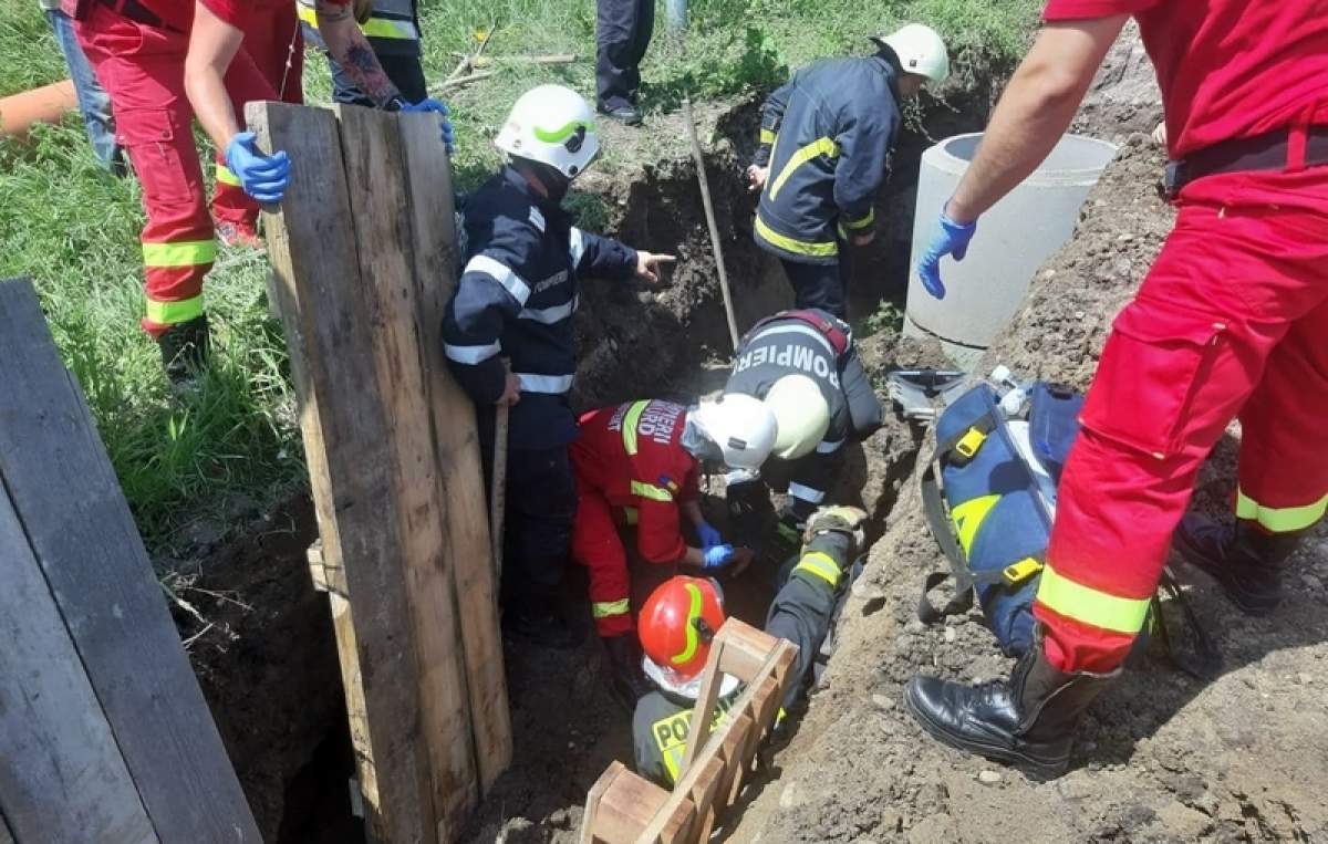 Accident de muncă în Alba! Un mal de pământ a "năvălit" peste un bărbat