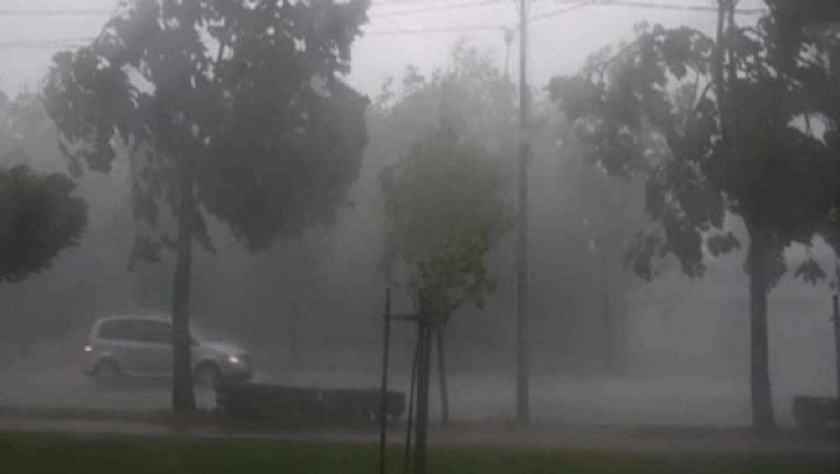 Este prăpăd în Neamț! S-a emis cod ROȘU de ploi torențiale și vijelii