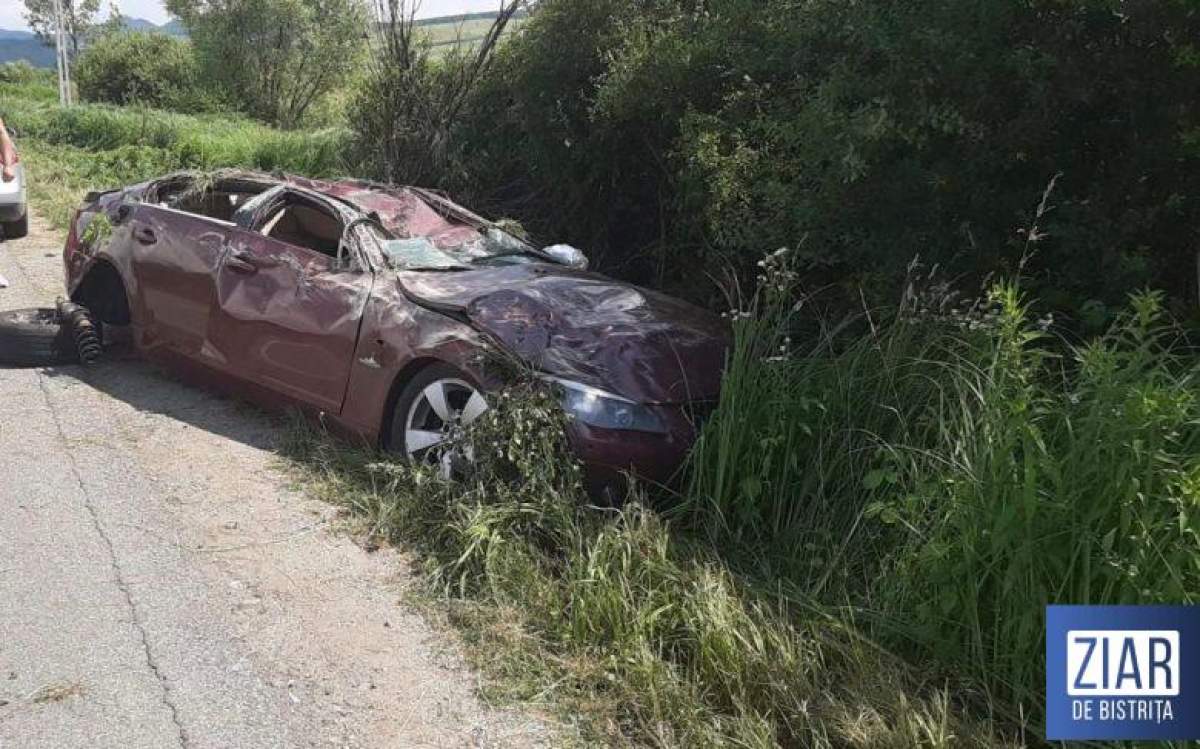 Accident cumplit în Bistrița, sâmbătă după-amiază. Un mort și trei răniți