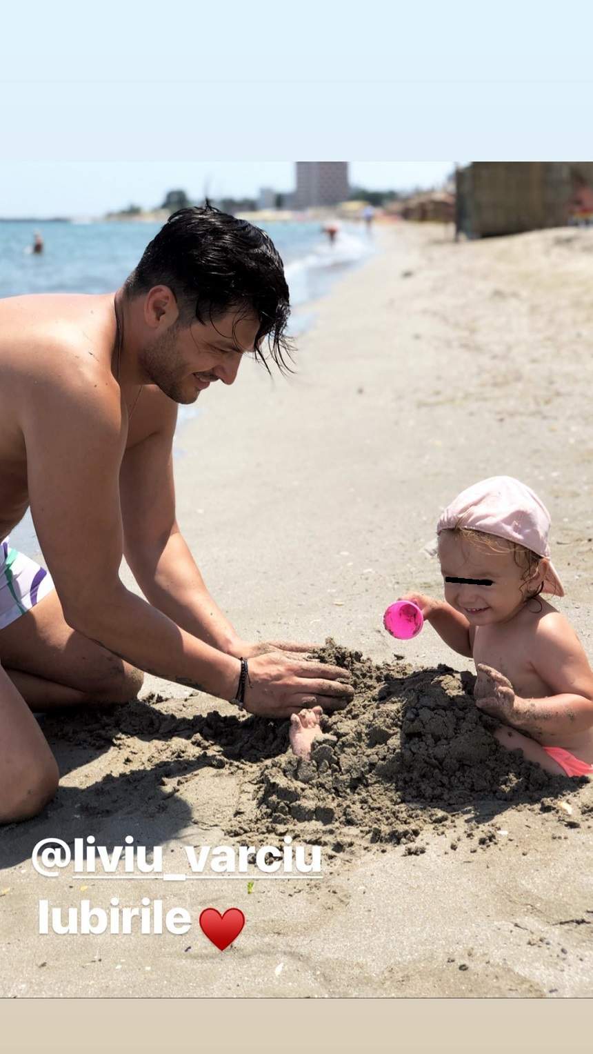 Aşa arată o familie fericită! Liviu Vârciu este în culmea fericirii lângă Anda Călin şi fetiţa lor. FOTO