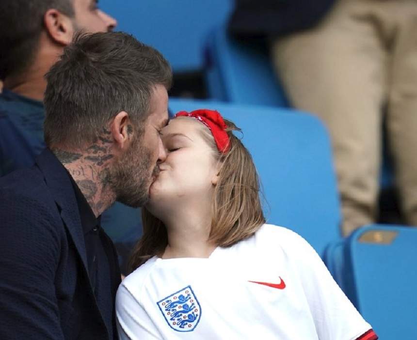 David Beckham, sărut pe gură cu fiica lui. Ce părere au specialiștii de acest gest