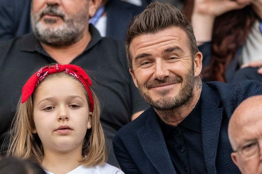 David Beckham, sărut pe gură cu fiica lui. Ce părere au specialiștii de acest gest