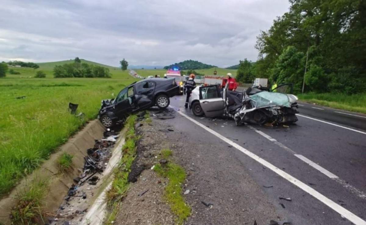 Accident grav în Braşov, Codlea! Doi oameni, scoşi aproape morţi din epava maşinii