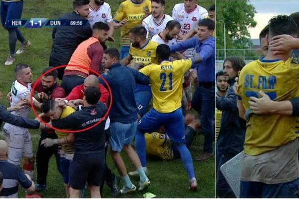 Scene incredibile în Liga 1! Vasile Miriuţă l-a lovit cu pumnii în cap pe Steliano Filip