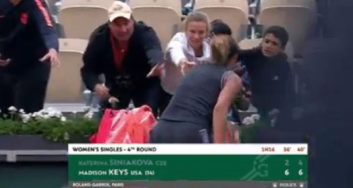 VIDEO / Gest scandalos la Roland Garros! Iată de ce a fost în stare un bărbat, după ce Madison Keys i-a aruncat prosopul unui copil aflat în tribune
