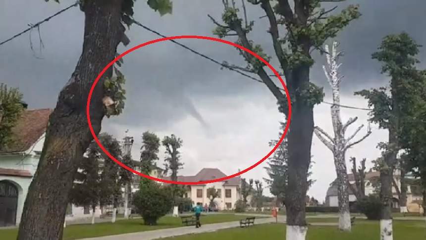 Fenomene meteo extreme în Brăila, Brașov, Galați și Arad. Au fost filmate tornade spectaculoase!