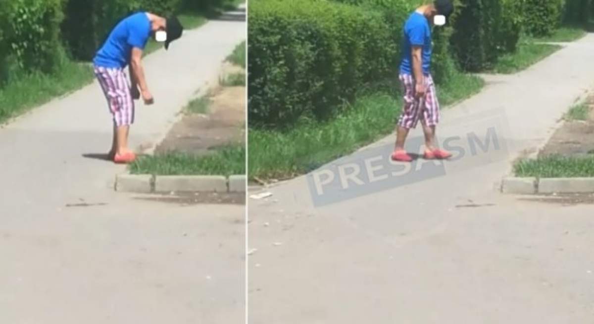 Tânăr filmat în timp ce abia se mai ține pe picioare, pe o stradă din Satu-Mare. "Este dependent de substanțe". VIDEO