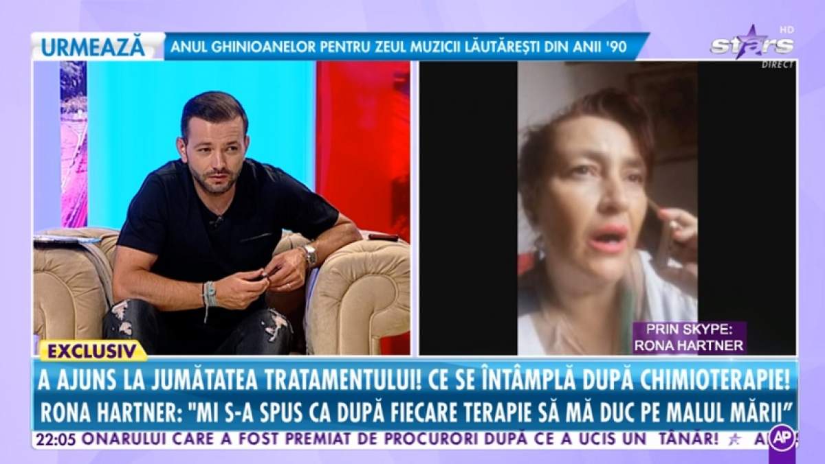 Rona Hartner a ajuns la jumătatea tratamentului de chimioterapie: „Am fost pe muchie de cuțit”