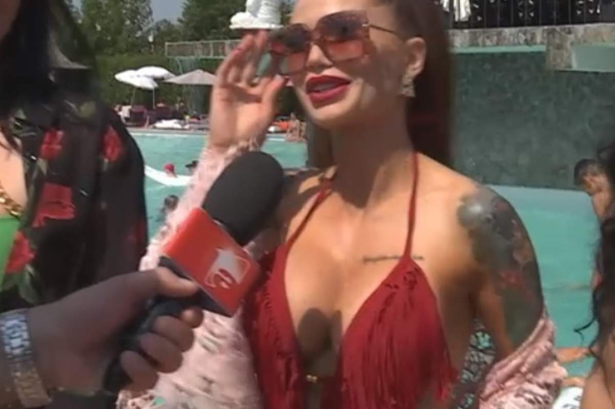 Maria Ilioiu a făcut dezmăț la piscină! Ispita și-a lansat prima colecție de costume de baie