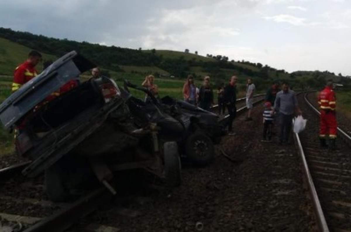 Accident grav la Cluj! Doi oameni au murit, după ce un șofer a forțat trecerea pe calea ferată