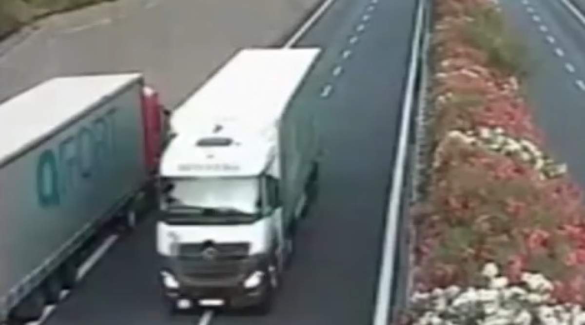 Șofer de TIR român, surprins în timp ce conducea beat, pe contrasens, pe o autostradă din Italia