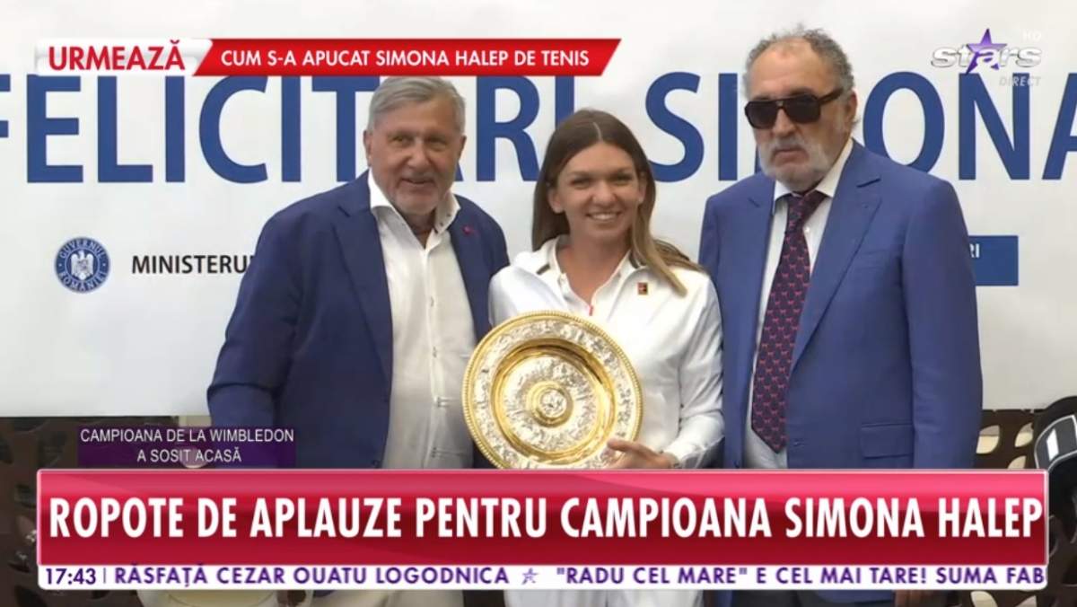 Simona Halep, așteptată la aeroport de Ion Țiriac și Ilie Năstase