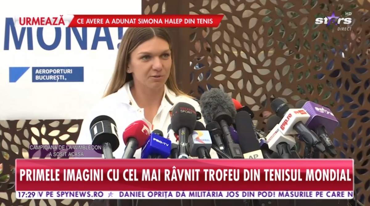 Primele declarații ale Simonei Halep, după ce s-a întors în România